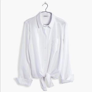 White Tie Front Blouse | Madewell